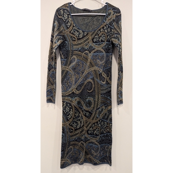 Peruvian Connection Kashmiri 100% Pima Cotton Knit Dress Size XS - Picture 1 of 6